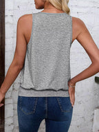 Gray-Women's Vest Casual V Neck Sleeveless Fashion Loose Camisole