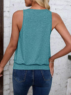 Light Green-Women's Vest Casual V Neck Sleeveless Fashion Loose Camisole