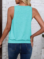 Mint Green-Women's Vest Casual V Neck Sleeveless Fashion Loose Camisole