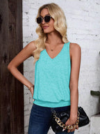 Mint Green-Women's Vest Casual V Neck Sleeveless Fashion Loose Camisole
